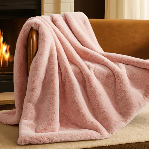 Miniatura 11 de Bare Home Manta de Tiro de Piel Sintética - Ultra-Suave Lujosa - Manta Acogedora y Cálida para Sofá, Sillón, Cama - Esponjosa Mullida Súper Suave