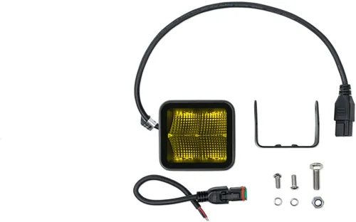 Miniatura 8 de DV8 Offroad Cápsula de luz LED ámbar todoterreno serie Elite de 3 pulgadas Patrón de luz de inundación Tamaño: 3 "x 3" x 2.75 pulgadas Carcasa