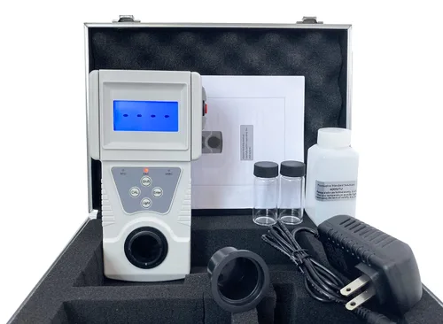 Miniatura 7 de Medidor de turbidez líquida del turbidímetro con solución de calibración estándar Rango de medición 0 a 200 NTU Indicación mínima 0.1 NTU