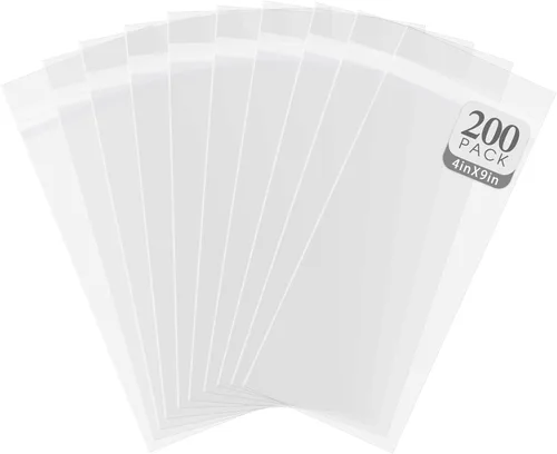 Miniatura 20 de Golden State Art, Fundas de almacenamiento transparentes libres de ácido de 9" x 12", se ajustan a documentos tamaño A4 y carta