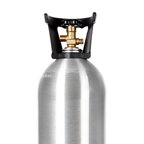 Miniatura 2 de Nuevo tanque de cilindro de CO2 de aluminio de 20 libras con mango y nueva válvula CGA320