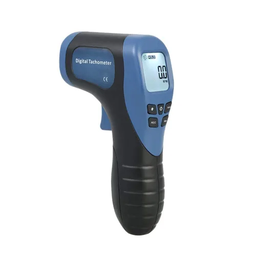 Tacómetro láser digital de mano Medidor de RPM sin contacto Pistola medidora de velocidad del motor Rango de medición: 2.5-99999RPM