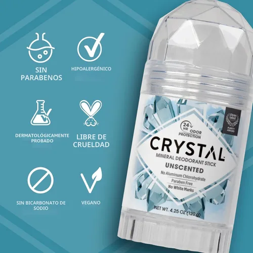 Miniatura 5 de Desodorante sin aroma CRYSTAL BODY (4.25 onzas líquidas)