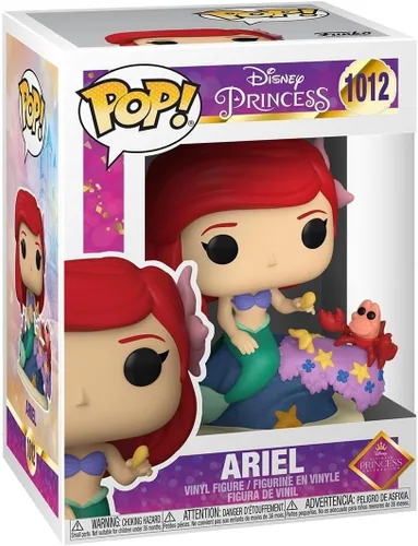 Funko Pop Disney: Ultimate Princess - Ariel, multicolor, estándar, princesas de Disney, figura de vinilo coleccionable, idea de regalo, producto