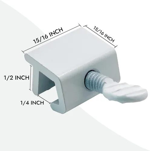 Miniatura 2 de NU-SET Cerradura Cerradura de ventana deslizante Cerradura de ventana con tornillo de pulgar para seguridad de ventanas Mejoras para el hogar