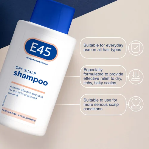 Miniatura 5 de E45 Champú dermatológico para cuero cabelludo seco de 6.8 fl oz
