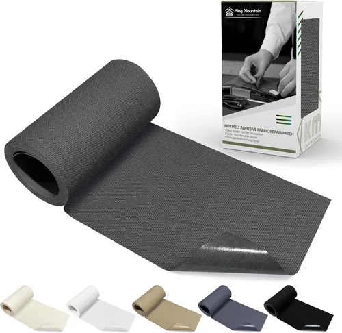 Miniatura 20 de KING MOUNTAIN Parche de lona para planchar, 3"×60", parche de reparación de tela de algodón 100% impermeable, utilizado para varios sofás, tiendas