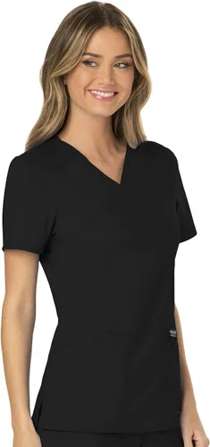 Miniatura 8 de Workwear Revolution WW610 - Ropa quirúrgica con estilo cruzado falso para mujer, elástica, suave y de fácil cuidado