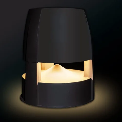 OSD Forza Lum Omni - Altavoz de 360° y luz de camino LED, altavoz de rango completo de 8 pulgadas - 200 W, 800 lúmenes luces LED frías, carcasa de