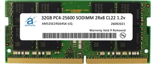 Adamanta 32 GB (1 x 32 GB) Compatible con HP EliteBook, EliteOne, Envy x360, OMEN, Victus, Zbook DDR4 3200MHz PC4-25600 SODIMM 2Rx8 CL22 1.2v Laptop