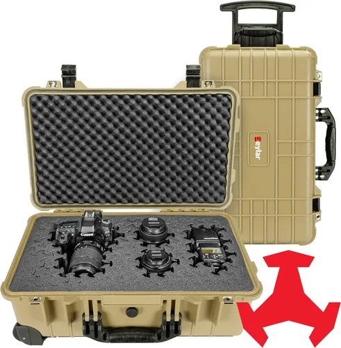 Miniatura 12 de Eylar Estuche rígido de 22 pulgadas con rodillo de mano con espuma Ragar XP Crosslink reconfigurable y reutilizable, impermeable, a prueba de golpes