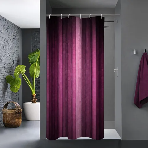Miniatura 25 de Gibelle Cortina de ducha pequeña de 36 x 72 pulgadas, juego estrecho medio negro y gris, tela moderna abstracta para baño, textura de vidrio fresco