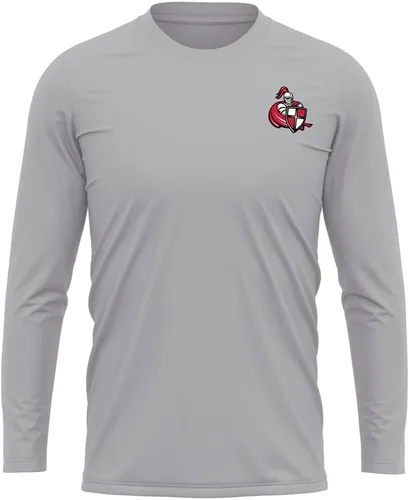 Miniatura 125 de Camisa deportiva de manga larga oficial de la NCAA Collegiate para hombre, con logotipo en el pecho izquierdo, colección Athletic Heather