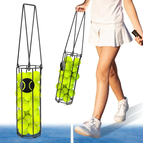 Pelota de tenis cilíndrica, recogedor de pelotas de pickleball para recuperar, recogedor de pelotas de tenis, superior para fácil recolección y