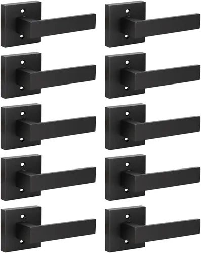 Miniatura 8 de KNOBWELL - Juego de cerradura con 1 picaporte resistente para puertas de una cara, ideal para puertas interiores reversibles, 0.93 libras