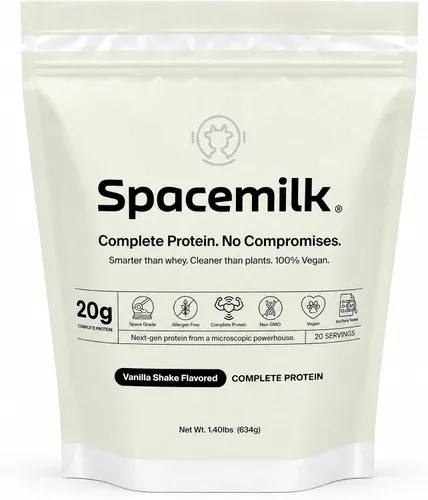 Miniatura 8 de Spacemilk Chocolate Mousse - Proteína vegana en polvo, 0.71 onzas de proteína completa, PDCAAS 1.0, cero azúcar, sin alérgenos, sin lácteos, sin