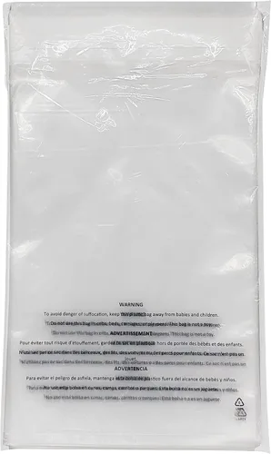 Miniatura 8 de Bolsas de polietileno transparente autosellantes de 6 x 9 pulgadas (500 unidades) con adhesivo permanente de advertencia de asfixia, cumple