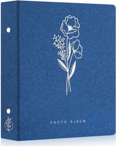 Miniatura 33 de Lanpn - Álbum de fotos autoadhesivo de lino, 40 páginas, álbum de fotos para manualidades, páginas adhesivas magnéticas, contiene fotos de 4 x 6, 7
