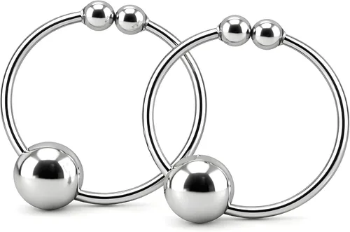 Fetish Fantasy Series - Juego de joyería ajustable para pezón de 0.25 onzas, color plateado