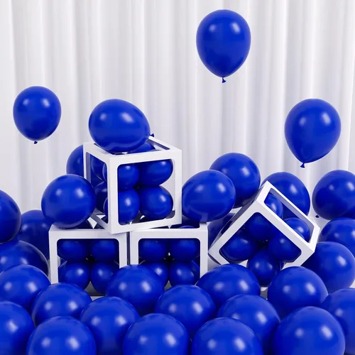 FOTIOMRG 120 globos de color azul rey de 5 pulgadas, pequeños globos de látex azul real, calidad de helio para cumpleaños, graduación, baby shower,