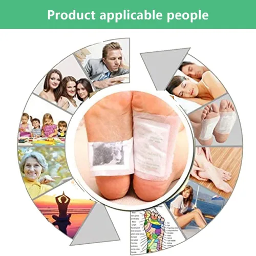 Miniatura 4 de 100 almohadillas de vinagre de bambú natural y jengibre en polvo para pies, limpieza profunda para aliviar el estrés, mejor sueño, adecuadas