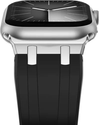 Miniatura 15 de NewWays AP - Correa de lujo para Apple Watch Ultra de 1.929 in 1.811 in 1.772 in 1.732 in 1.654 in 1.614 in 1.575 in 1.496 in para hombres