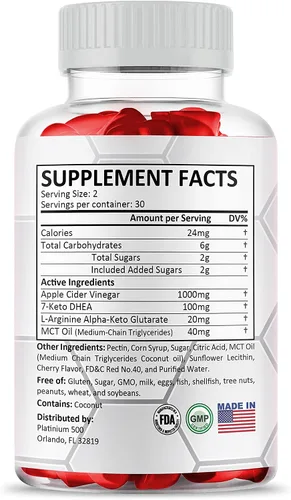 Miniatura 8 de Paquete de 3 gomitas Simpli Health ACV Keto, máxima fuerza