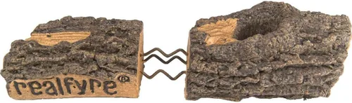 Miniatura 2 de Peterson Real Fyre - Juego de troncos de roble valle de 20 pulgadas con quemador G8 de gas natural sin ventilación, certificado Ansi de 20,000 Btu