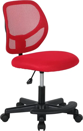 Miniatura 7 de Amazon Basics Silla de escritorio giratoria de malla de altura ajustable con respaldo bajo y reposapiés, silla con ruedas para una movilidad suave