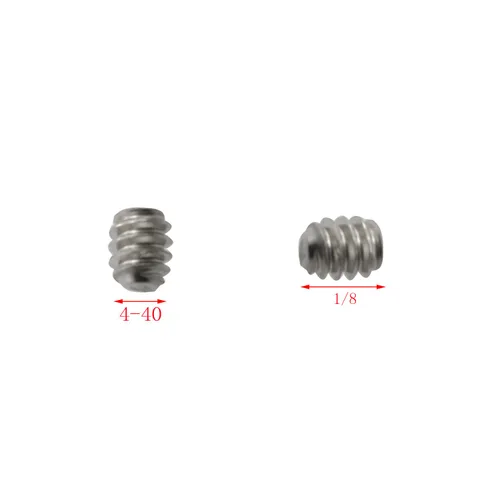 Miniatura 2 de 25pcs 4-40 x 1/8" de acero inoxidable Allen cabeza hexagonal hexagonal Tornillos Punta de copa con llave hexagonal