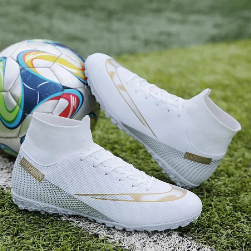 Miniatura 3 de MEILIN Zapatos de fútbol para niños grandes y niñas, ligeros, duraderos, antideslizantes, para uso al aire libre