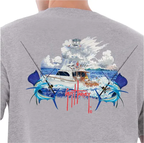 Miniatura 14 de Guy Harvey Camiseta de manga corta Threadcycled para hombre