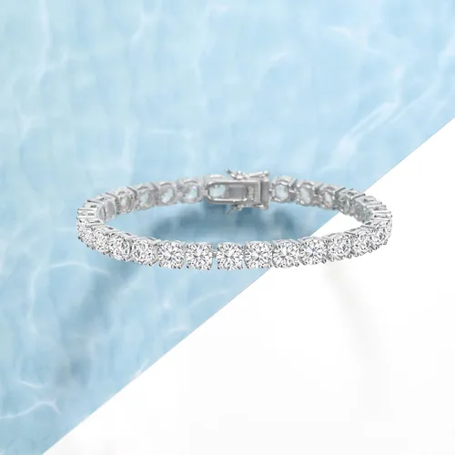 Miniatura 4 de Ross-Simons 23.00 ct. t.w. CZ Tennis Bracelet in Sterling Silver