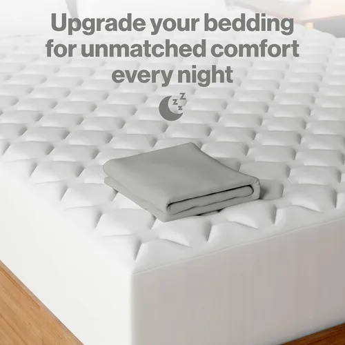 Miniatura 6 de Superity - Sábana bajera ajustable de lujo de calidad de hotel, 100% algodón, ultrasuave, agradable al tacto e hipoalergénica, bolsillo profundo