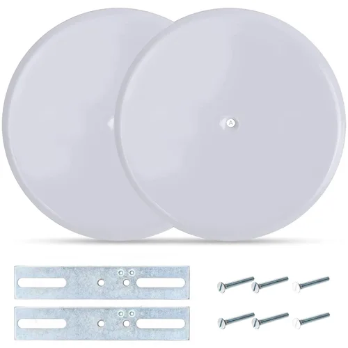 Miniatura 2 de Cubierta de techo de 5 pulgadas con tornillo central, se adapta a caja eléctrica de 3-1/4 a 4 pulgadas, soporte ajustable para espacio entre