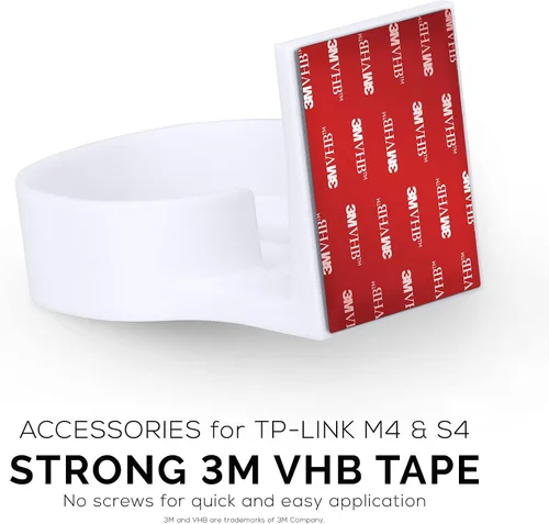 Miniatura 9 de Soporte adhesivo Deco M4 y S4 para montaje en pared para malla WiFi TP-Link, soporte de cinta VHB fuerte, sin tornillos, taladros y no necesita