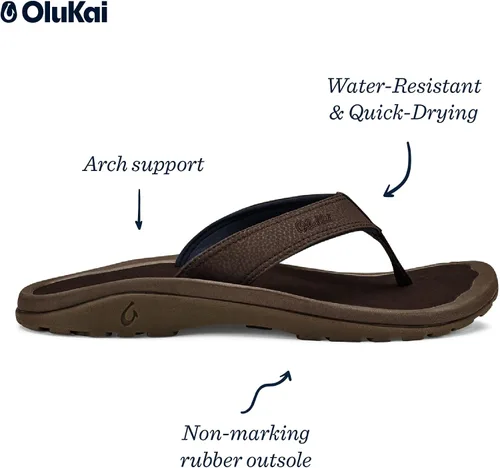Miniatura 5 de OluKai Ohana - Sandalias para hombre, marrn, 13