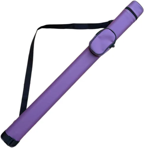 Miniatura 8 de Casos de taco de billar,Estuche duro para taco de piscina,Caja de palo de taco 1 Stick 2 agujeros,Bolso de la caja del palo de la PU Negro