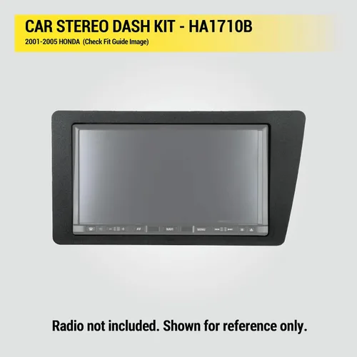Miniatura 5 de Scosche HA1710B - Kit de instalación de radio doble DIN para salpicadero compatible con Honda Civic 2001-05 selecto, kit de instalación estéreo