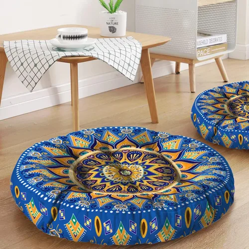 Miniatura 25 de Cojín de meditación con mandala, tapete de meditación bohemio, almohadas de meditación para sentarse en el suelo, cojines para sentarse en casa y al