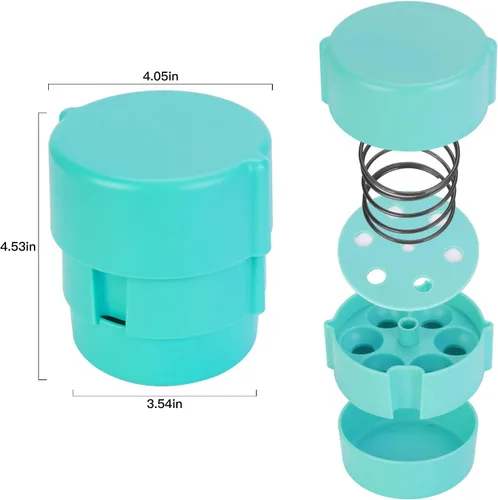 Miniatura 3 de Cherry Pitter - Herramienta portátil de descorazonador de cerezas, hoyos de hasta 6 cerezas a la vez, apta para lavavajillas, construcción de ABS