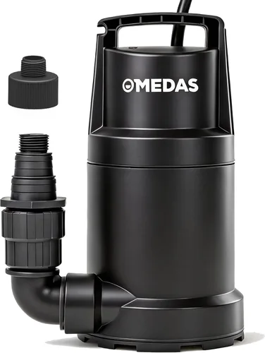 Miniatura 8 de Bomba de sumidero portátil MEDAS para piscina de natación, estanque de jardín, eliminación de agua del sótano con cable de alimentación de 10 pies