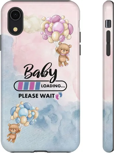 Miniatura 26 de Cute Baby Loading Phone Case for iPhone Models and Variants - Sweet Maternity Phone Cover for Pregnancy Reveal or Baby Shower Matte