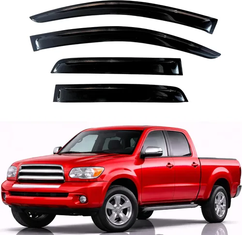Miniatura 258 de KPY Visor de ventana compatible con Hyundai Tucson 2021-2025, 4 piezas de deflector de ventilación para ventana lateral, estilo Mugen, protector