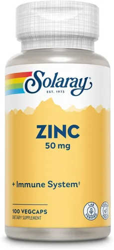 Miniatura 8 de Solaray Cápsulas de apoyo inmunológico de zinc de 50 mg, 100 unidades, veganas, semillas de calabaza