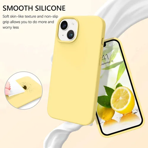 Miniatura 422 de GUAGUA Funda compatible con iPhone 17 Pro Max de 6.9 pulgadas, silicona líquida, goma de gel suave, delgada, forro de microfibra delgada