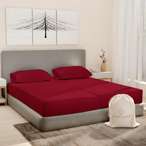 Miniatura 20 de Good Sleep Bedding Juego de sábanas tamaño individual, sábanas 100% algodón egipcio, suaves, 3 piezas, cama de calidad de hotel, juego de sábanas