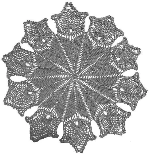 Miniatura 5 de Manteles individuales de encaje de flores de tulipán hechos a mano para mantel de cocina (1 unidad, 31 a 32 pulgadas, verde manzana)