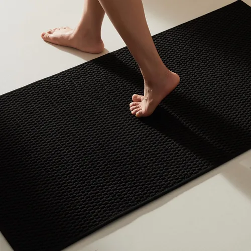 Miniatura 96 de TYUU Alfombras de Baño Antideslizantes Lavables, Tapete de Baño Súper Absorbente Delgado de Pila Baja para Secar Rápido, Alfombra de Baño Pequeña