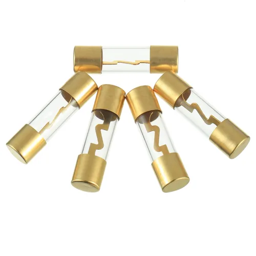 Miniatura 3 de BOJACK 30A Fusible chapado en oro de vidrio para audio de coche/auto/audio estéreo marino AGU para protección de potencia del amplificador